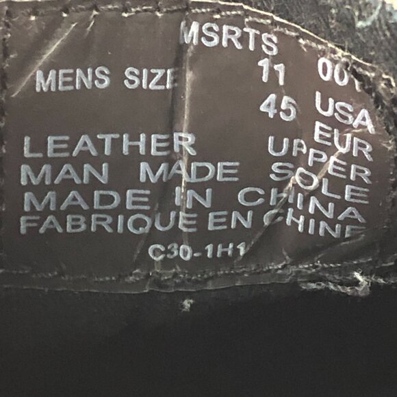 LUGZ Men's Size 11 Strider 2 Black Leather Suede Lace-Up Chukka Ankle Boots - Picture 14 of 15